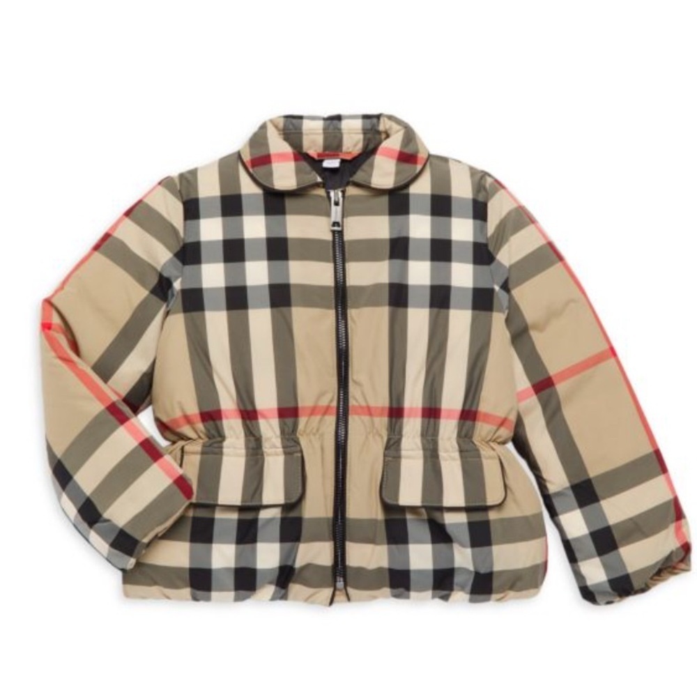 Burberry Girl's Mollie Vintage Check Jacket Size 14